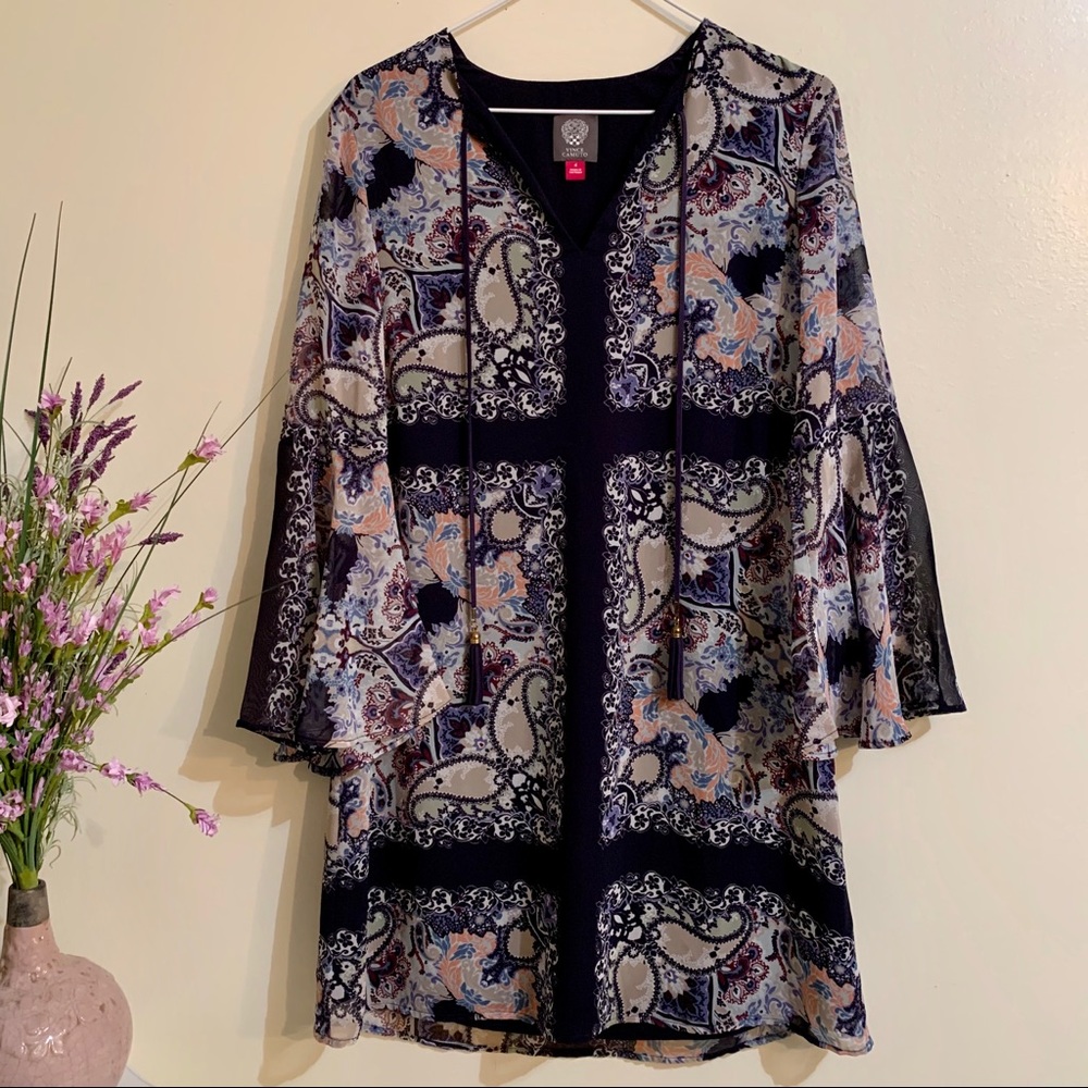 Vince Camuto Paisley Dress size 4 - Picture 7 of 8